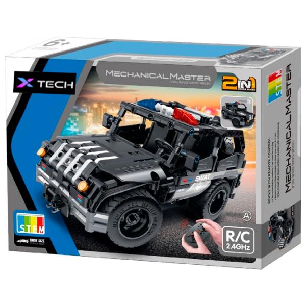 Конструктор с радиоуправлением XTech 2 in 1 Police Car Автомобиль/ Черный photo 8 Конструктор с радиоуправлением XTech 2 in 1 Police Car Автомобиль/ Черный photo 8
