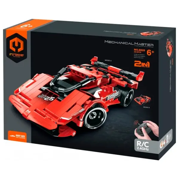 Конструктор с радиоуправлением XTech 2 in 1 Racing Car Автомобиль/ Красный photo 3 Конструктор с радиоуправлением XTech 2 in 1 Racing Car Автомобиль/ Красный photo 3