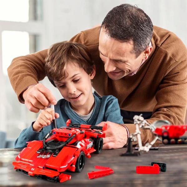 Конструктор с радиоуправлением XTech 2 in 1 Racing Car Автомобиль/ Красный photo 6 Конструктор с радиоуправлением XTech 2 in 1 Racing Car Автомобиль/ Красный photo 6