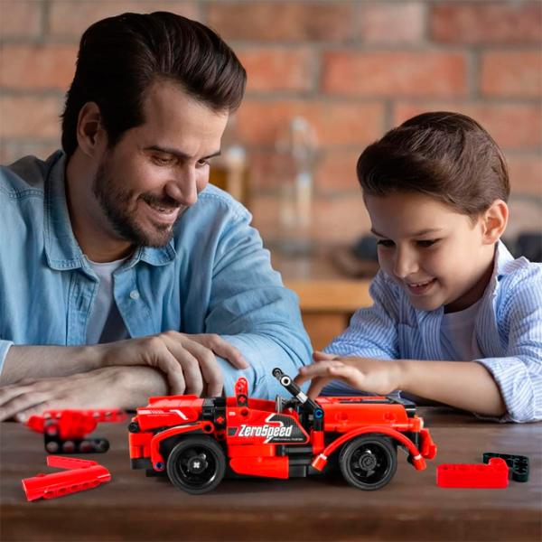 Конструктор с радиоуправлением XTech 2 in 1 Racing Car Автомобиль/ Красный photo 8 Конструктор с радиоуправлением XTech 2 in 1 Racing Car Автомобиль/ Красный photo 8