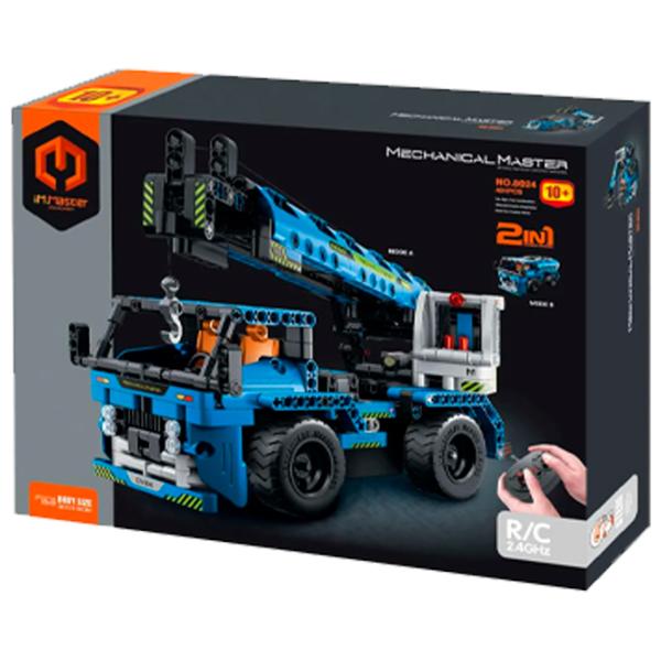 Конструктор с радиоуправлением XTech 2 in 1 Crane Truck Транспорт/ Синий photo 3