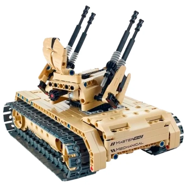 Конструктор с радиоуправлением XTech 2 in 1 Tank & Anti-aircraft Транспорт/ Бежевый photo 2