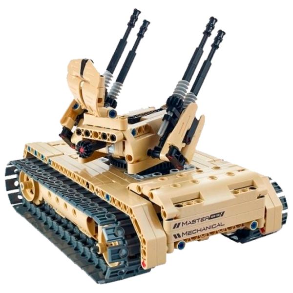 Конструктор с радиоуправлением XTech 2 in 1 Tank & Anti-aircraft Транспорт/ Бежевый photo 2