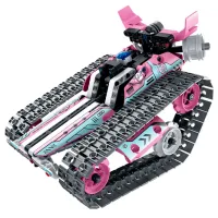 Constructor cu telecomandă XTech 3 in 1 Robot Robot/ Pink photo 2