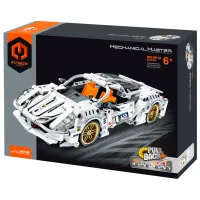 Constructor XTech Pull Back Car Mașină/ White photo 3