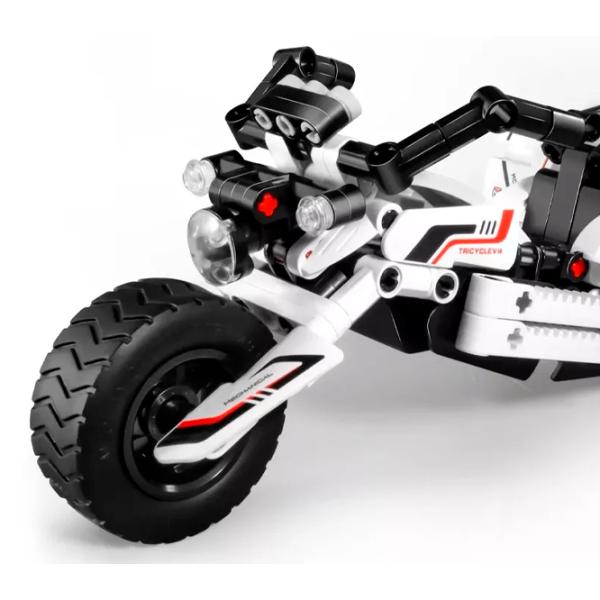 Конструктор XTech Pull Back Motorbike Транспорт/ Белый photo 2