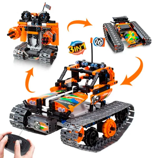 Конструктор с радиоуправлением XTech Bricks 3 in 1 Stunt Car Автомобиль/ Разноцветный photo 4