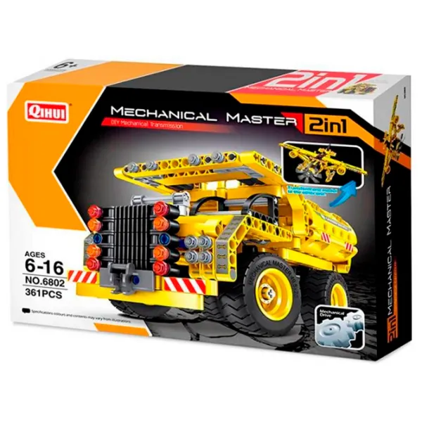 Конструктор XTech Construction Dump Truck & Plane Транспорт/ Желтый photo 4 Конструктор XTech Construction Dump Truck & Plane Транспорт/ Желтый photo 4