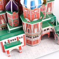 Puzzle 3D CubicFun St. Basil's Cathedral 8+/ Numărul de piese: 92 photo 3