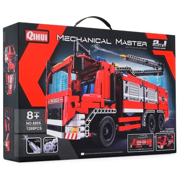Конструктор XTech 2 in 1 Fire Truck With Water Spraying Транспорт/ Красный photo 4 Конструктор XTech 2 in 1 Fire Truck With Water Spraying Транспорт/ Красный photo 4