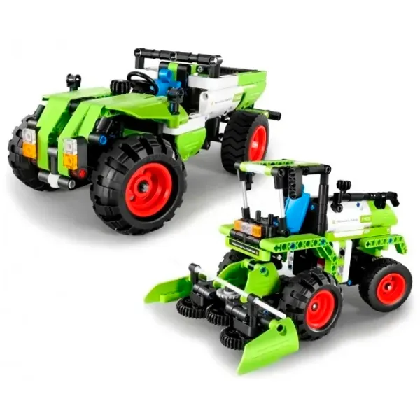 Конструктор XTech 2 in 1 Combine harvester & Pick up Truck Транспорт/ Зелёный photo 2
