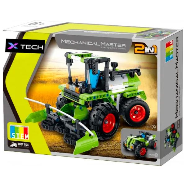 Конструктор XTech 2 in 1 Combine harvester & Pick up Truck Транспорт/ Зелёный photo 3