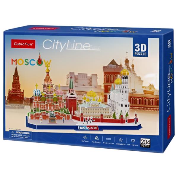 Пазл 3D CubicFun Moscow 6+/ Количество деталей: 204 photo 2
