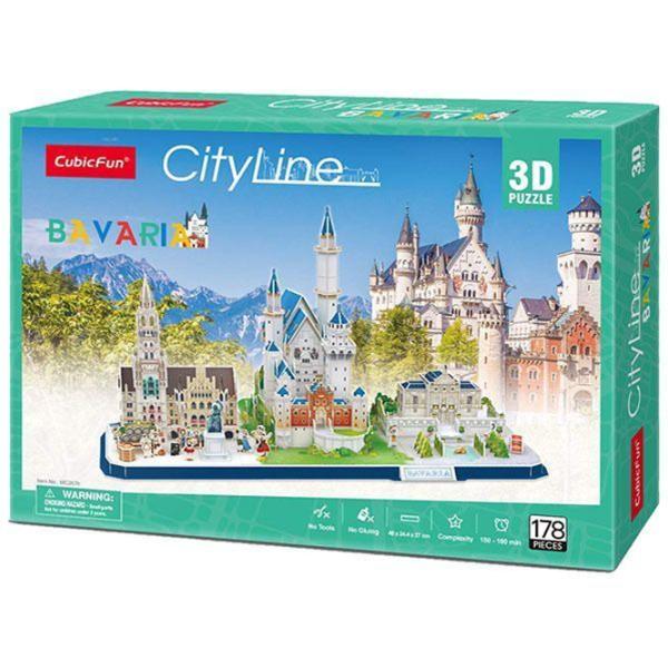 Пазл 3D CubicFun Bavaria 6+/ Количество деталей: 178 photo 2