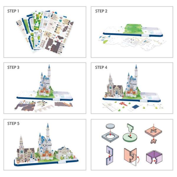Пазл 3D CubicFun Bavaria 6+/ Количество деталей: 178 photo 3