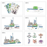 Puzzle 3D CubicFun Bavaria 6+/ Numărul de piese: 178 photo 3