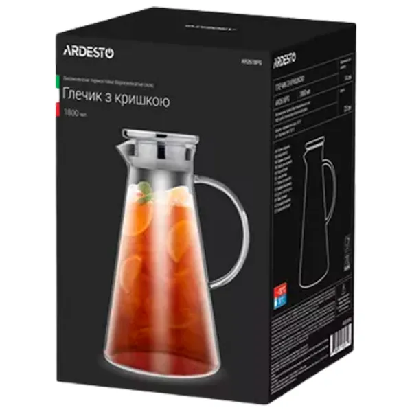 Infuzor Ardesto AR2618PG 1800 ml/ Transparent photo 2