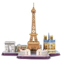 Puzzle 3D CubicFun Paris 6+/ Numărul de piese: 114 photo 2
