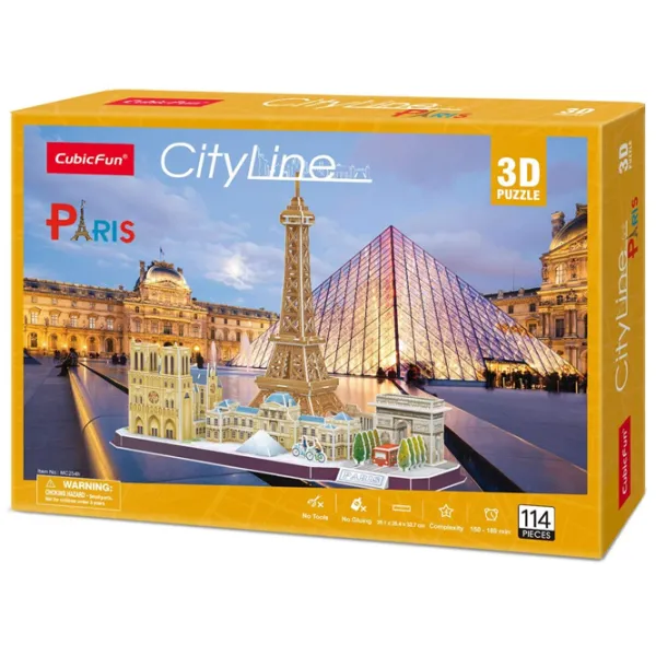 Пазл 3D CubicFun Paris 6+/ Количество деталей: 114 photo 3