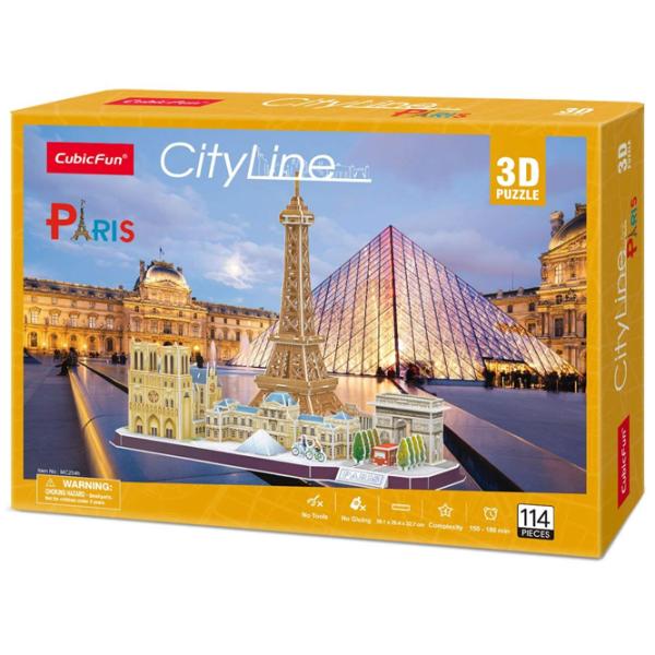 Пазл 3D CubicFun Paris 6+/ Количество деталей: 114 photo 3