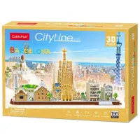 Puzzle 3D CubicFun Barcelona 6+/ Numărul de piese: 186 photo 3