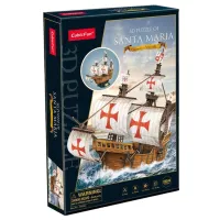 Puzzle 3D CubicFun Santa Maria 6+/ Numărul de piese: 82 photo 2