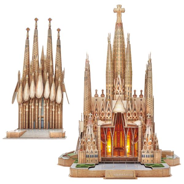 Пазл 3D CubicFun Sagrada Familia LED 10+/ Количество деталей: 696 photo 2