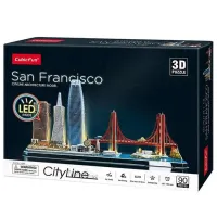 Пазл 3D CubicFun San Francisco LED 6+/ Количество деталей: 90 photo 2