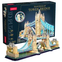 Puzzle 3D CubicFun Tower Bridge LED 10+/ Numărul de piese: 222 photo 2