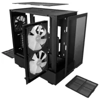 Carcasă NZXT H5 Flow RGB Mid Tower / Black photo 7