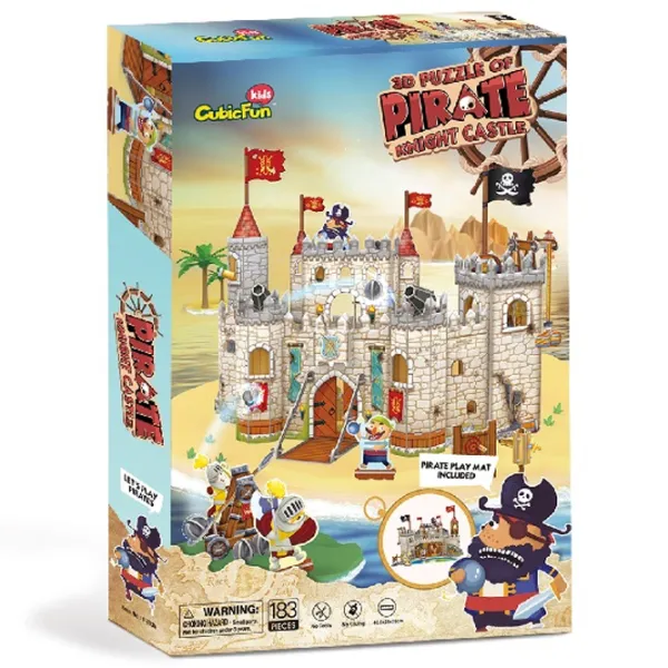 Пазл 3D CubicFun Pirate Knight Castle 8+/ Количество деталей: 183 photo 3