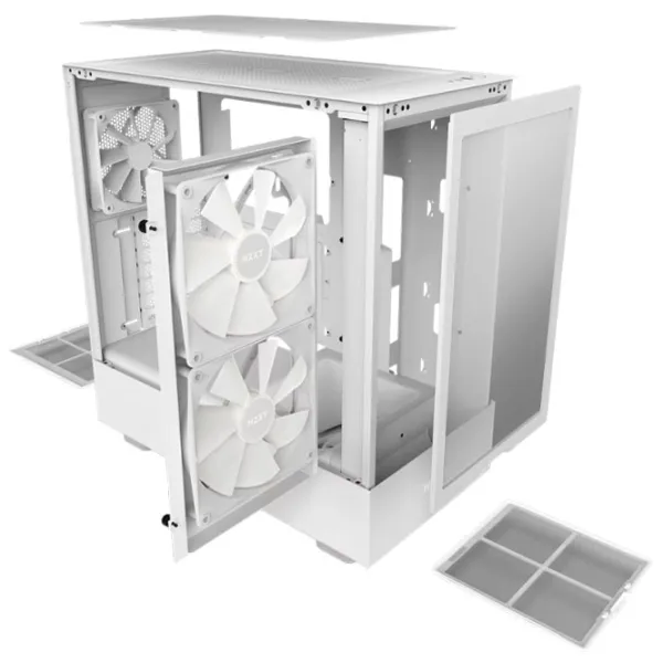 Корпус NZXT H5 Flow RGB Mid Tower / Белый photo 7