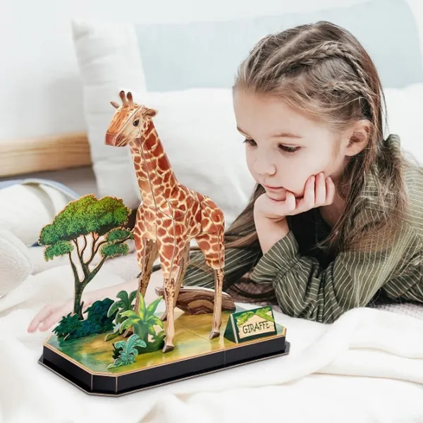 Пазл 3D CubicFun Giraffe 5+/ Количество деталей: 43 photo 3