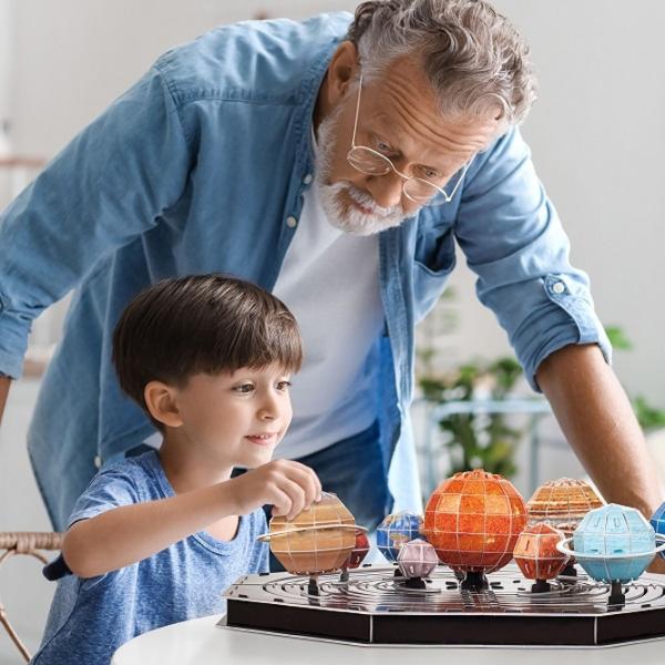Пазл 3D CubicFun Solar System 8+/ Количество деталей: 173 photo 3