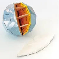Puzzle 3D CubicFun Scratch Globe 8+/ Numărul de piese: 32 photo 3