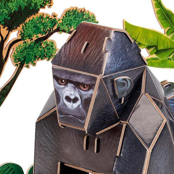 Пазл 3D CubicFun Gorilla 5+/ Количество деталей: 34 photo 3