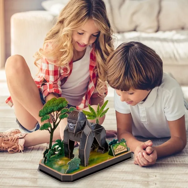 Пазл 3D CubicFun Gorilla 5+/ Количество деталей: 34 photo 4