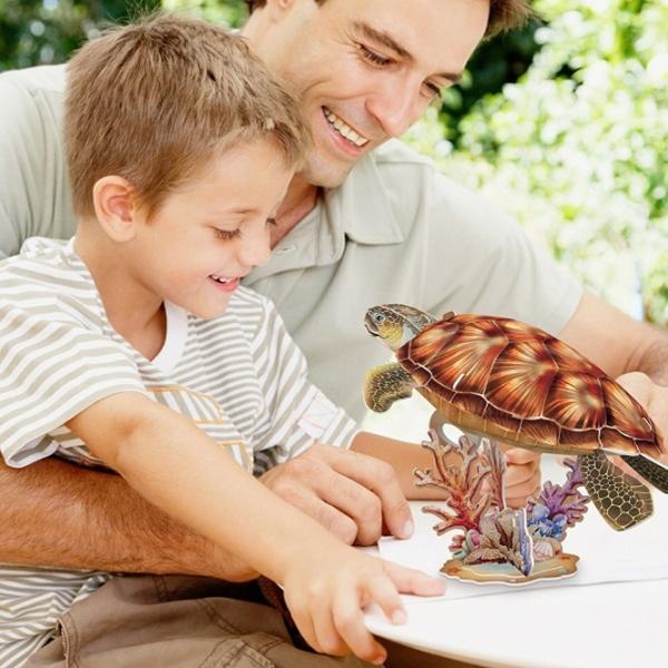 Пазл 3D CubicFun Sea Turtle 8+/ Количество деталей: 31 photo 3
