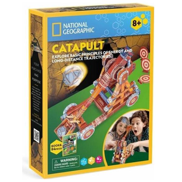 Пазл 3D CubicFun Catapult 8+/ Количество деталей: 93 photo 2