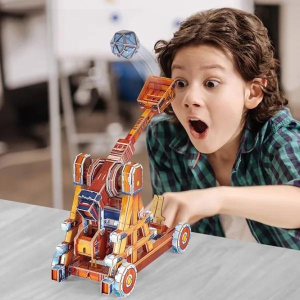 Пазл 3D CubicFun Catapult 8+/ Количество деталей: 93 photo 3