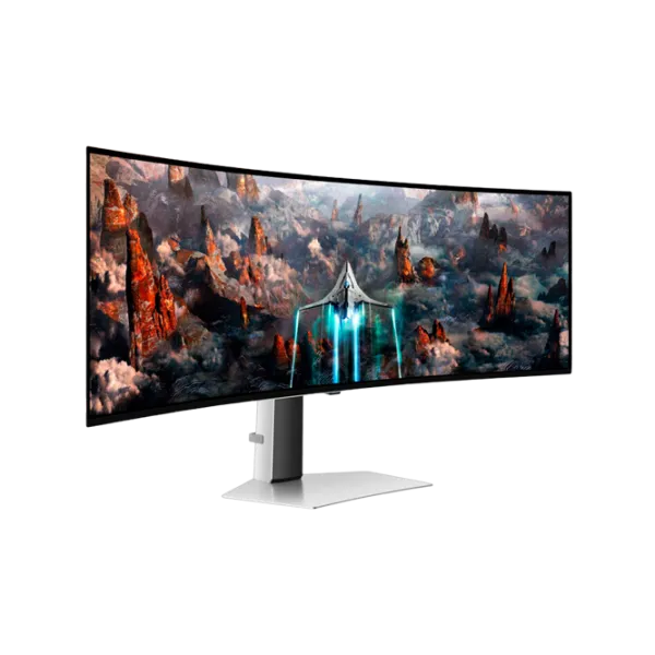 Монитор Samsung Odyssey G93SC 49" DWQHD 240 Гц/ 0.03 мс/ Серебристый photo 2