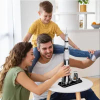 Puzzle 3D CubicFun Apollo Saturn V Rocket 8+/ Numărul de piese: 136 photo 3