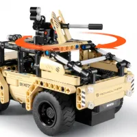 Constructor cu telecomandă XTech 2 in 1 Armed Off-road Vehicle Transport/ Inox photo 3
