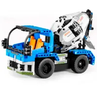 Constructor cu telecomandă XTech 2 in 1 Mixer Truck Transport/ Blue photo 2