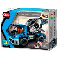 Constructor cu telecomandă XTech 2 in 1 Mixer Truck Transport/ Blue photo 5