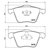 Plăcuțe de frână Brembo P 86 018 Față/ Disk photo 2