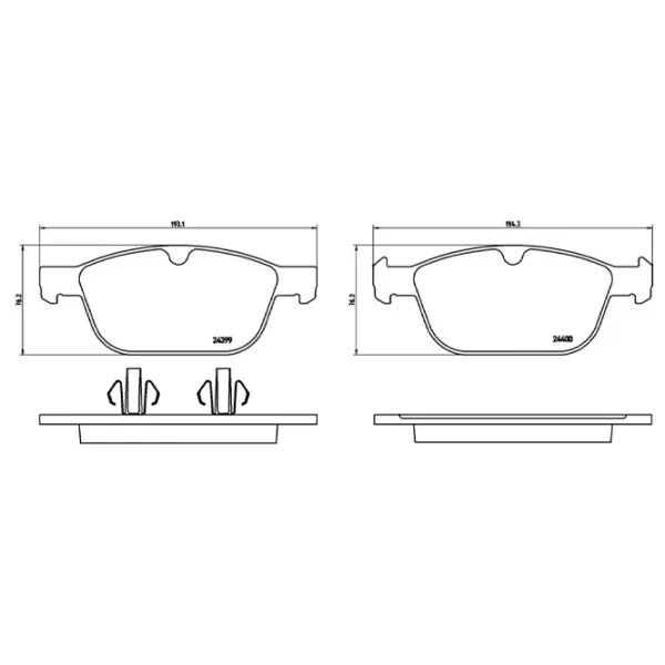Тормозные колодки Brembo P 86 023 передние/ дисковые photo 2