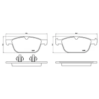 Plăcuțe de frână Brembo P 86 023 față/ disk photo 2