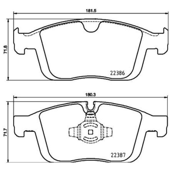 Тормозные колодки Brembo P 86 026 передние/ дисковые photo 2