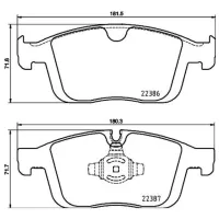 Plăcuțe de frână Brembo P 86 026 față/ disk photo 2
